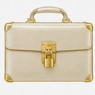 Locked leather briefcase — Joe Fortune